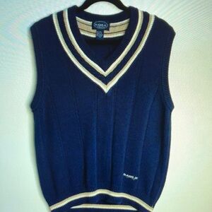 Navy Blue Men's Sweater Vest